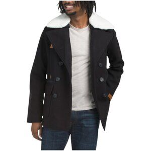 SCOTCH & SODA Izak Peacoat With Removable Collar